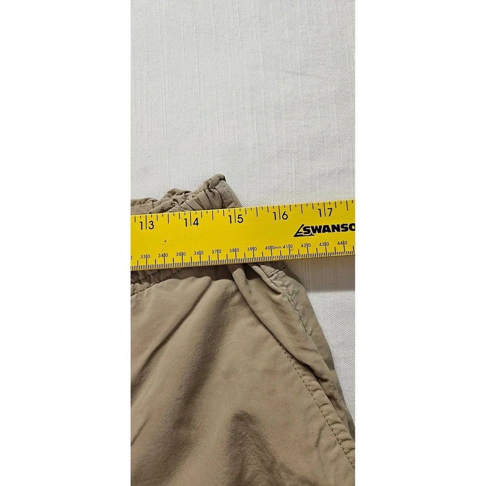 The North Face Mens Tan Nylon Hiking Pants Elastic Waist Khaki Size Large L-G